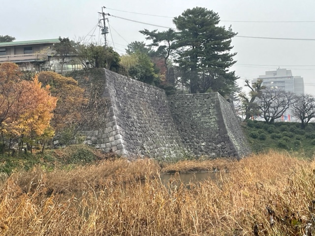 久留米城　本丸南西部の高石垣